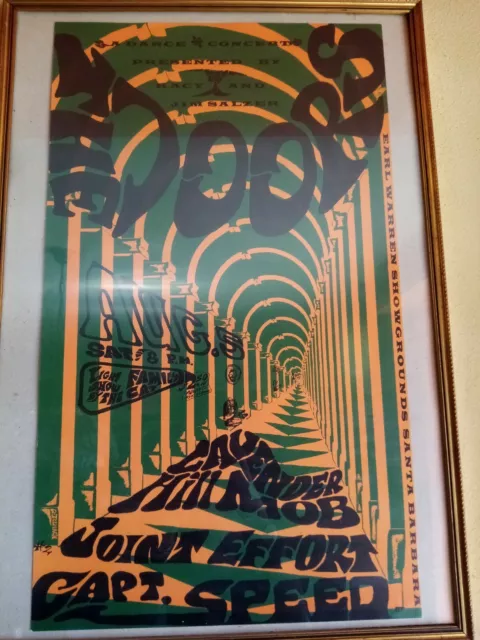 Jim Morrison Manifesto affiches  the doors  Santa Barbara originale vintage
