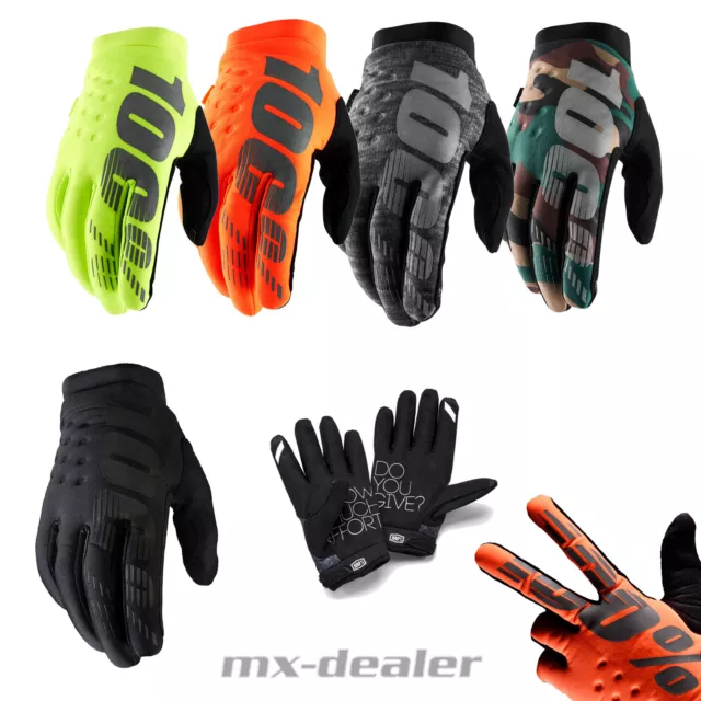 100% Prozent Brisker Winter Handschuhe MTB DH MX Motocross Enduro Quad BMX