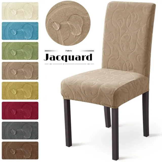 1/4/6Pcs Elastic Jacquard Chair Cover Slipcover for Dining Room Chair Covers🌸