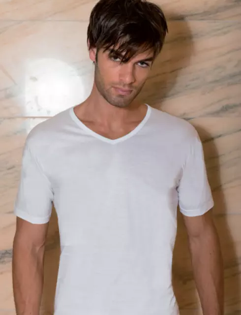 3 T-Shirt Uomo Irge Art. Ir/M2 Maglia Manica Corta Scollo A V In Cotone 100%