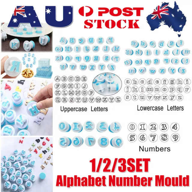 26 Pieces Alphabet Cookie Cutter Letters Fondant Cake Decorating Icing Cutters