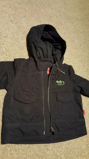 black ESPRIT baby boy zip up light jacket sz.3 months bnwt