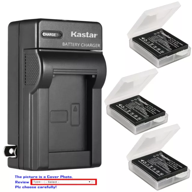 Kastar Battery Wall Charger for Ricoh DB-60 DB-65 Ricoh GR G600 G700 G700SE
