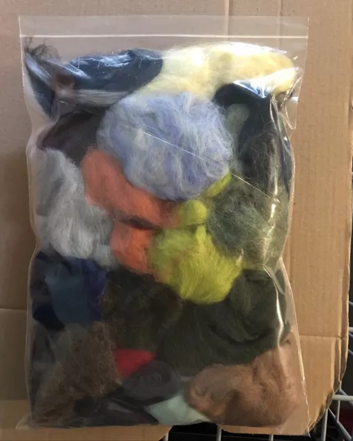 Oddments Needle Felting Wool Remnants Multi Coloured Pack