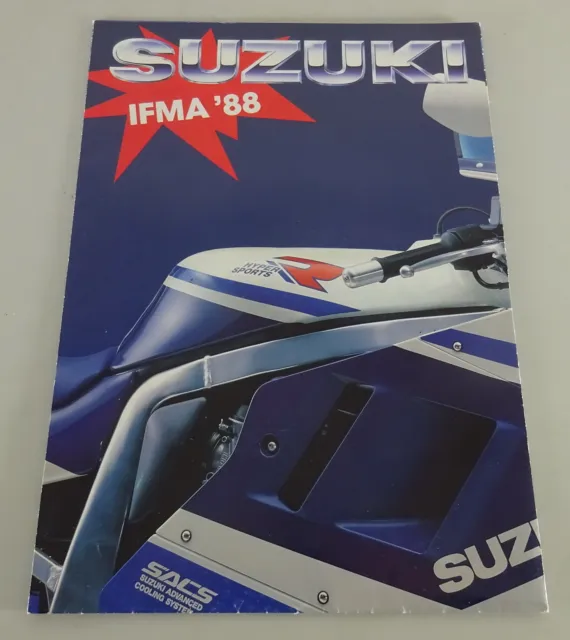 Prospectus / Faltprospekt Présentation des Modèles Suzuki GSX - R 1100 Stand