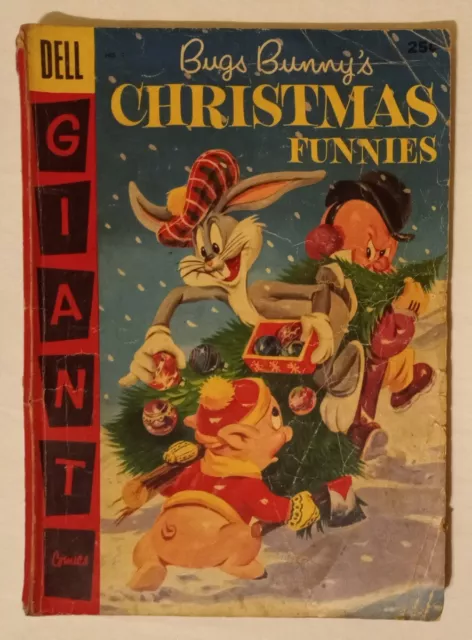 1956 Dell Giant Bugs Bunny's Christmas Funnies #7 1st app Speedy Gonzales