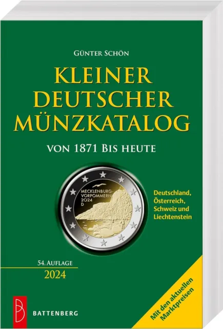 KLEINER DEUTSCHER MÜNZKATALOG 2024 Münzen Bewertung Katalog Buch Book Schön