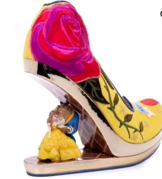 IRREGULAR CHOICE X Disney Beauty Beast Bold Rose Concept Heels