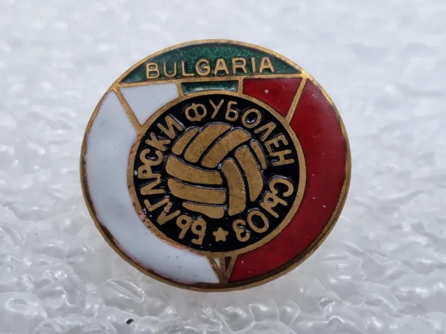 FOOTBALL FEDERATION ASSOCIATION BULGARIA BULGARIAN ENAMEL VINTAGE pin badge