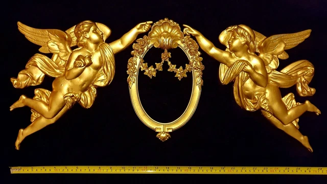 Fronton De Porte Sculpté Style Géorgien En Résine Effet Bois Ancien - Pièce Décorative Neuve Faite Main (UK)