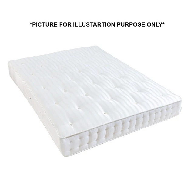HYPNOS WOOL ORTHO FIRM COMFORT MATTRESS 135X190 cm 4FT6 DOUBLE SIZE RRP