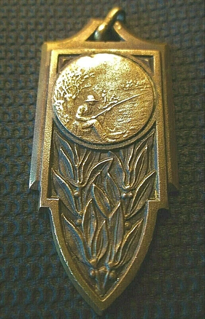Bouton épingle permis de pêche citoyen résident de Pennsylvanie 1951