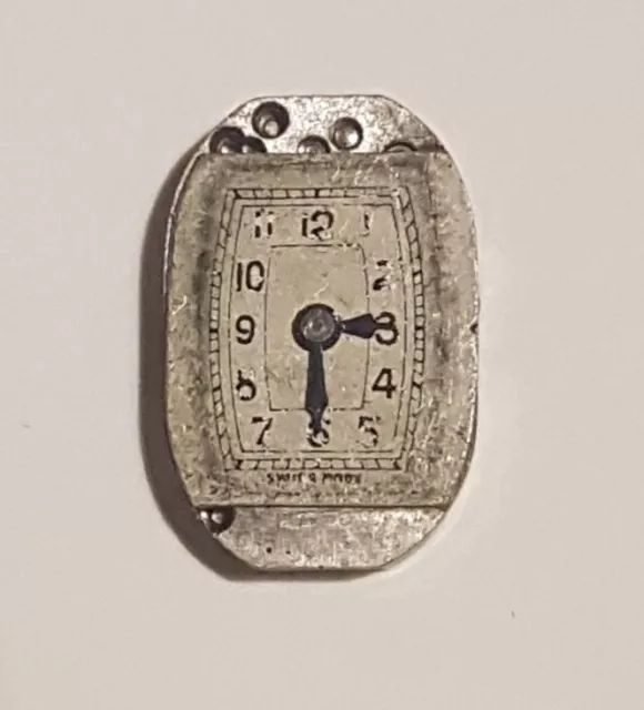 VINTAGE LADIES SWISS Made 15 Jewels Watch Face and Movement For Repairs ...