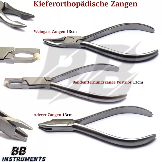 Kieferorthopädische-Drahtbiegezange Weingart Bandentfernungszange KFO Zangen