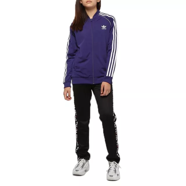 adidas Originals enfants Superstar Track Top veste de sport entraînement veste violette 3