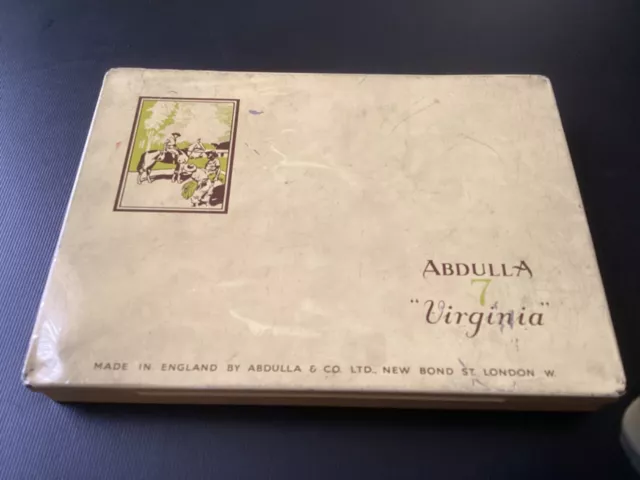 Vintage  - ABDULLA VIRGINIA  - Empty Cigarette Tobacco Tin