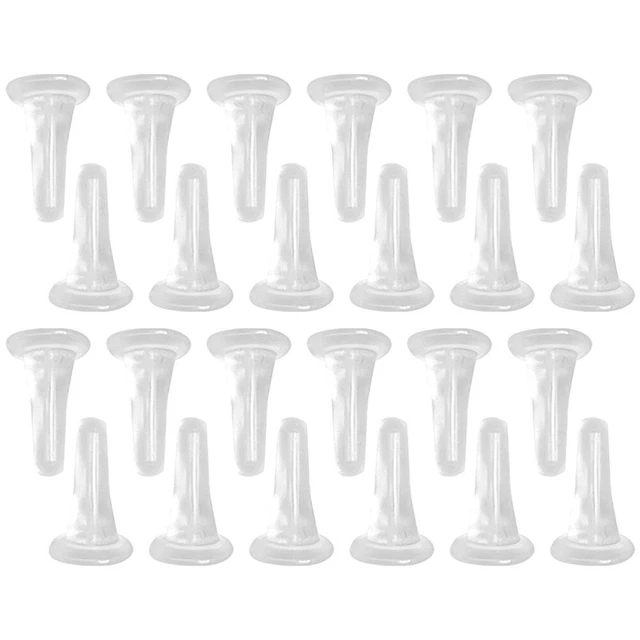 100pz Orecchini in Plastica Schiena Schiena Tappi Orecchini Antiscivolante