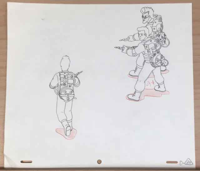 Real Ghostbusters Original Animation Production Art Drawing DIC Entertainment