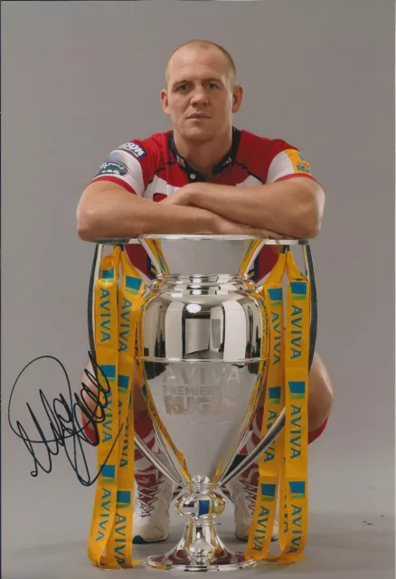 Mike TINDALL Signed Autograph 12x8 Photo AFTAL COA England RUGBY Gloucester RARE