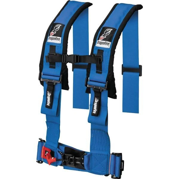 Dragonfire Racing H-Style 4-Point 3" Racing Harness - 14-0043