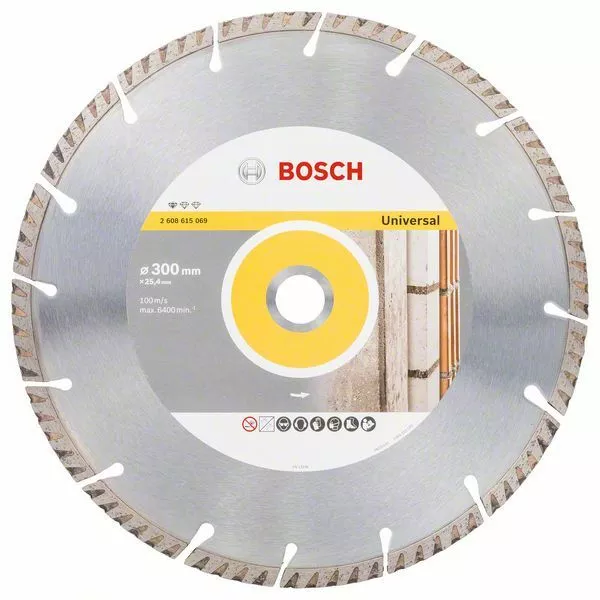 Bosch Disque à Tronçonner Diamanté Standard pour Universel,300 x 25,4 x 3,3 X 10