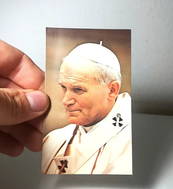 Figurine Santino Chiesa - Jean-Paul II Avec Prière - Collection San Giovanni