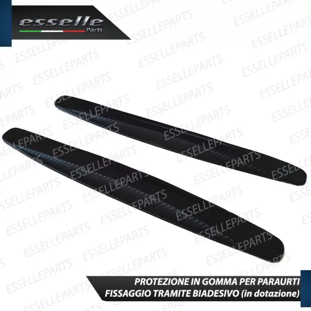 Protezione Paraurti In Gomma Anti Graffio Carbon Look Per Peugeot 208 Ii 3