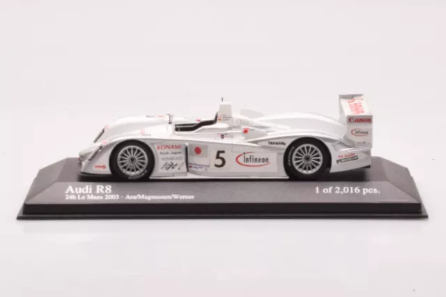 400031305 Audi R8 n5 Ara Magnussen Werner Le Mans 24h Minichamps 1/43