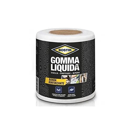 Bostik Gomma Liquida Banda Rinforzata  10 Cm X10 Metri Sigilla Protegge Ripara