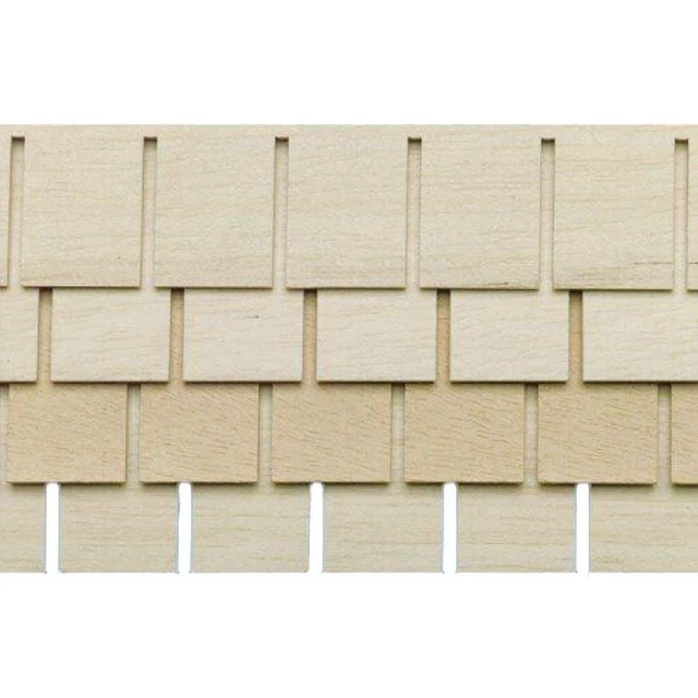 Dollhouse Shingle Strips Roofing Tiles Pack of 4 Wooden 1:12 Scale