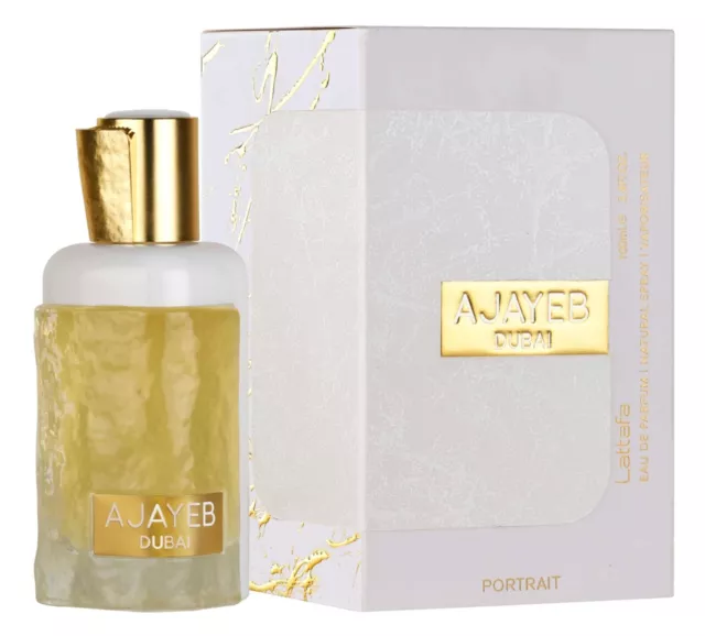 Ajayeb Dubai Portrait EDP Spray 100ML(3.4 FL.OZ) By Lattafa (Fruity, Floral)