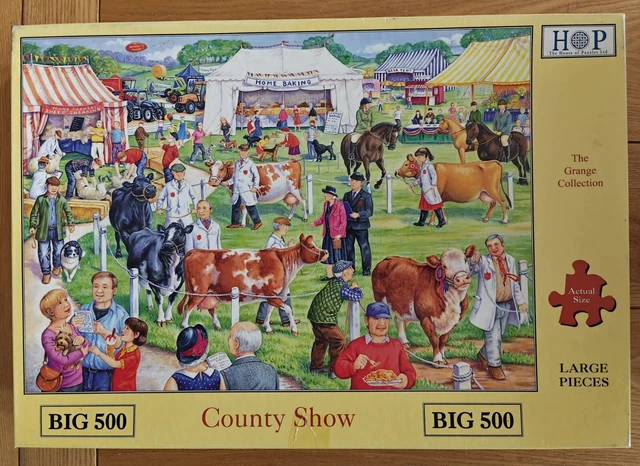 HOUSE OF PUZZLES HOP BIG 500 JIGSAW PUZZLE Title COUNTY SHOW.COMPLETE ...
