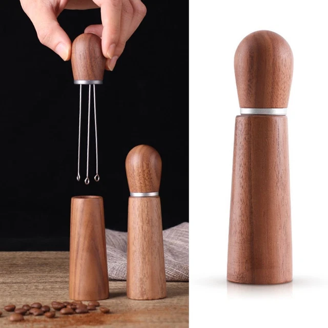 Yudobliss Leveler Café Espresso 58mm - Outil De Mise à Niveau Du Café Moulu En Alliage D'Aluminium Noir Pour Baristas