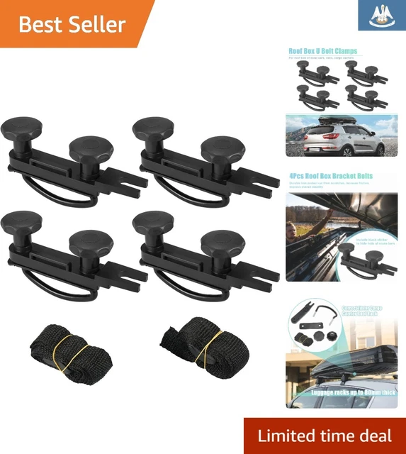 HEAVYDUTY ROOF BOX U Bolt Clamps Secure Mounting for Rooftop Cargo