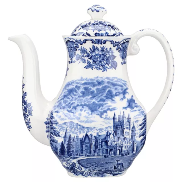 Kaffeekanne Enoch Wedgwood Royal Homes of Britain Blue