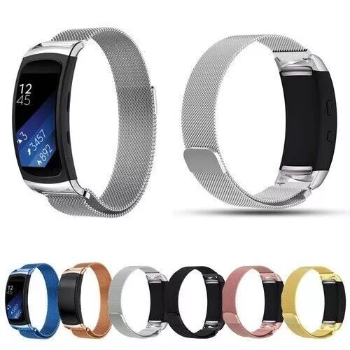 Montre-Bracelet Pour Samsung Gear Fit 2 Pro Métal Milanais Bande