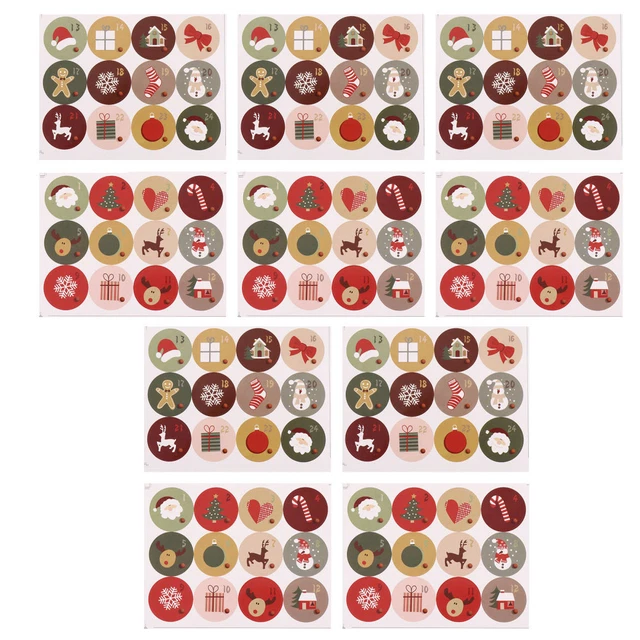 christmas envelope stamp Weihnachten Dekorative Abdichtung Aufkleber Paster