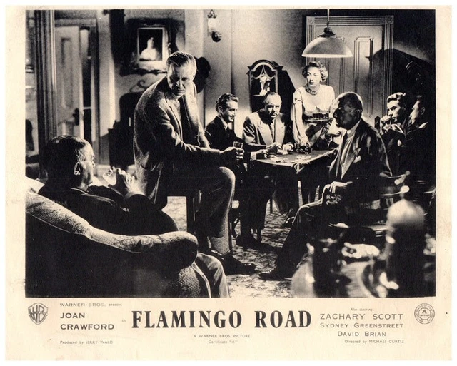 Flamingo Road Original Lobby Card Joan Crawford Sydney Greenstreet  David Brian