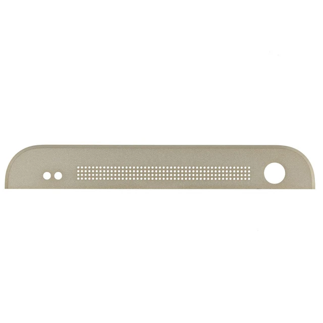 Original HTC Un M7 Avant Boîtier Étui Badge Métal Plaque en Haut, Or