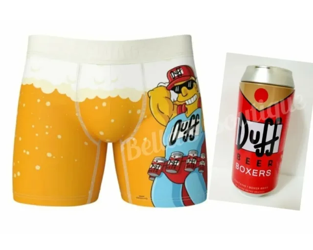 The Simpsons Swag Duff Beer Man Boxer Brief Mens Medium Underwear 31-33