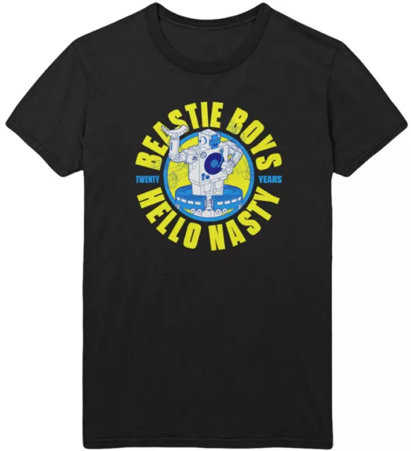 Beastie Boys 'Hello Nasty 20 Years Robot' (Noir) T-Shirt