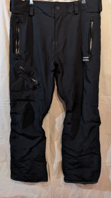 VOLCOM GORE TEX Mens Snowboard Snow - 5 POCKET PANTS - BLACK Large