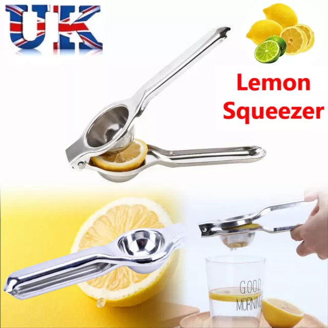 Lemon Lime Juicer Squeezer Stainless Steel Kitchen Home Manual Hand Press Tool