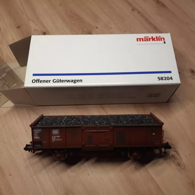 Märklin Spur 1 offener Güterwagen 58204 mit Kohleladung