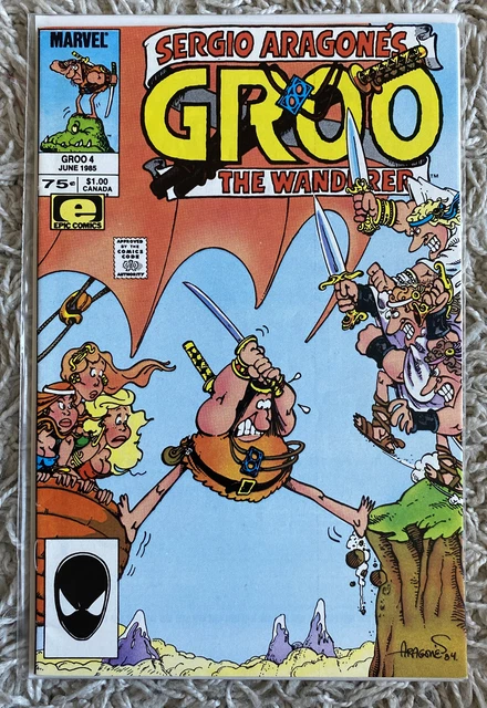Groo the Wanderer #4 Sergio Aragonés 1985 Marvel Comics Sent In A CBoard Mailer