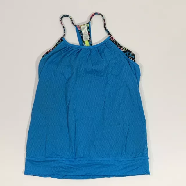 IVIVVA by Lululemon Girls Size 14 Tank Top with Built in Bra Blue