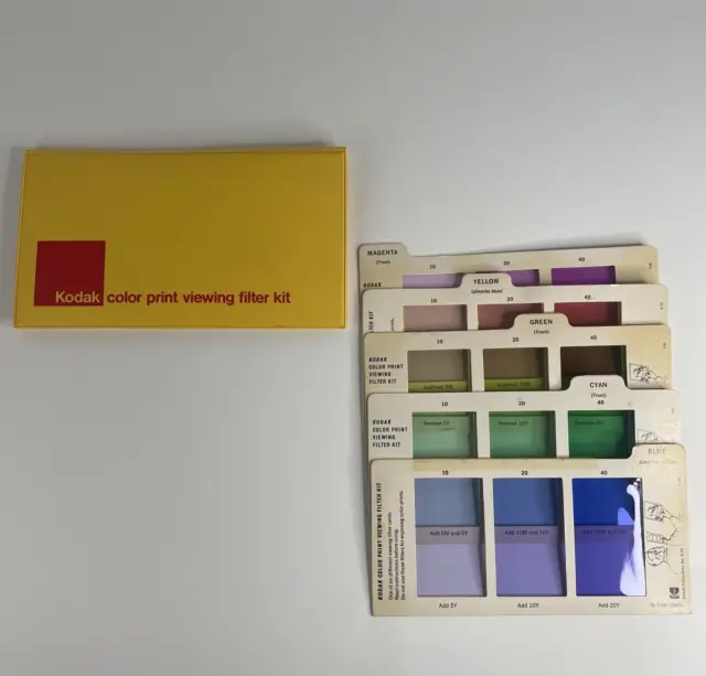 Kit de filtro de visualización de impresión en color Kodak R-25 FILTRO ROJO FALTANTE