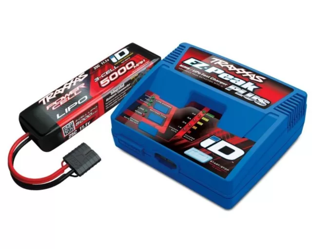 Traxxas EZ Peak Plus NiMH Lipo Schnell Ladegerät mit 5000 11.1V Lipo Akkus TRX2