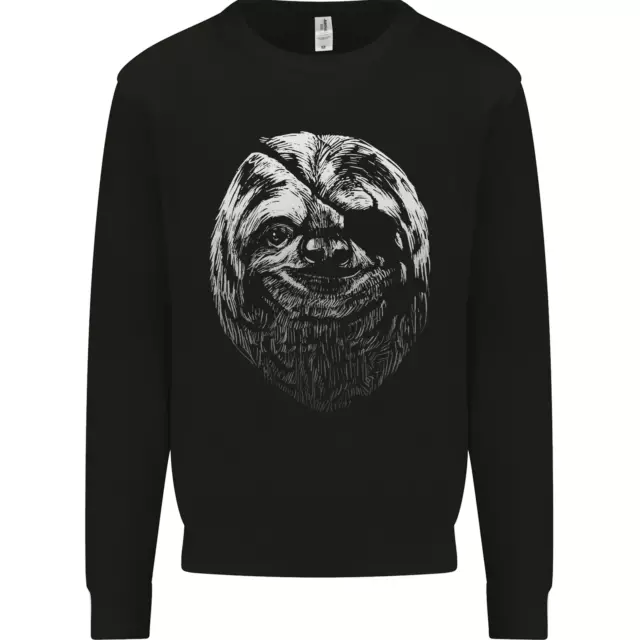 A Sloth With an Eye Patch Kids Sweatshirt Jumper
