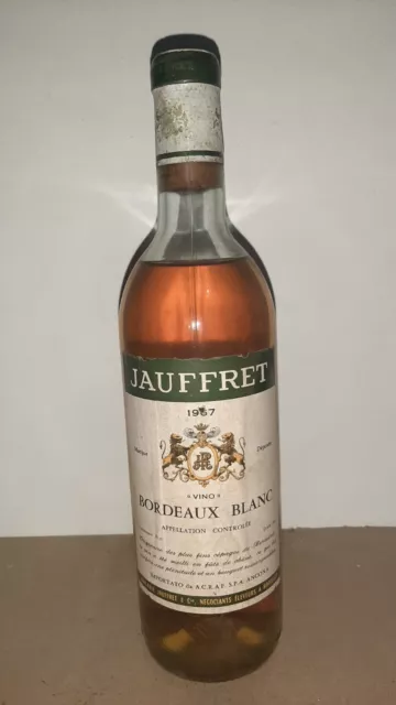 Bordeaux Blanco anno 1967 Jauffret Vino Francese 75cl 11%